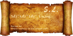 Sétáló Lajos névjegykártya